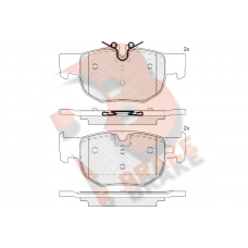 RB2444 R BRAKE Комплект гальмівних колодок дисковий гальм