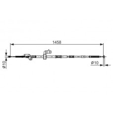 1 987 482 903 BOSCH Тросик, cтояночный тормоз
