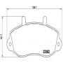 FK20317 KAISHIN Комплект гальмівних колодок дисковий гальм