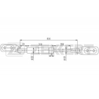 GF-2434 ZEKKERT Газова пружина кришка багажника