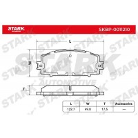 SKBP-0011210 Stark Комплект гальмівних колодок дисковий гальм
