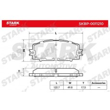 SKBP-0011210 Stark Комплект гальмівних колодок дисковий гальм