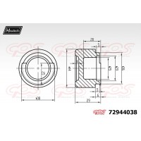 72944038 MAXTECH Поршень корпус скоби гальма