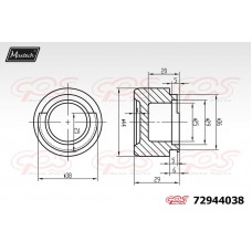 72944038 MAXTECH Поршень корпус скоби гальма