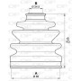 SJK7026.00 OPEN PARTS Комплект пыльника, Привідний вал