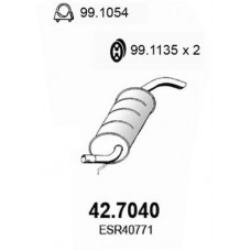 42.7040 ASSO Глушник вихлопних газів кінцевий