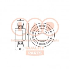 127-06033 IAP QUALITY PARTS Натяжний ролик ремінь ГРМ