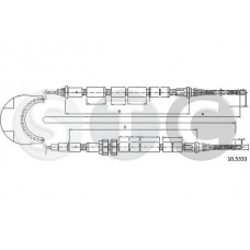 T481795 STC Тросик, cтояночный тормоз