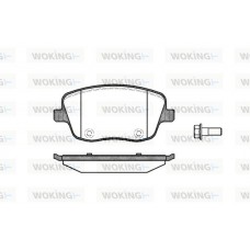 P6753.00 WOKING Комплект гальмівних колодок дисковий гальм