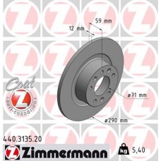 440.3135.20 ZIMMERMANN Гальмівний диск