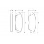 0 986 460 972 BOSCH Комплект гальмівних колодок дисковий гальм