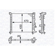 350213143300 MAGNETI MARELLI Радіатор охолодження двигуна