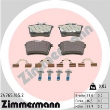 24765.165.2 ZIMMERMANN Комплект гальмівних колодок дисковий гальм