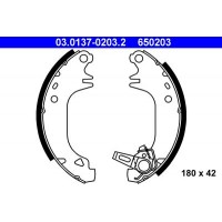 03.0137-0203.2 ATE Комплект гальмівних колодок