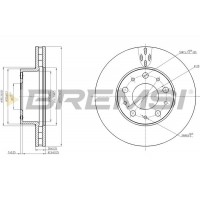 CD7800V BREMSI Гальмівний диск