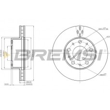 CD7800V BREMSI Гальмівний диск