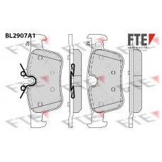 BL2907A1 FTE Комплект гальмівних колодок дисковий гальм