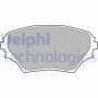 LP1632 DELPHI Комплект гальмівних колодок дисковий гальм
