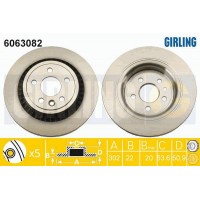 6063082 GIRLING Гальмівний диск