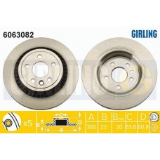 6063082 GIRLING Гальмівний диск