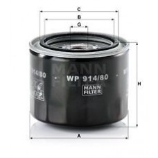 WP 914/80 MANN-FILTER Масляний фільтр