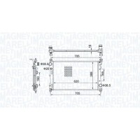350213163100 MAGNETI MARELLI Радіатор охолодження двигуна
