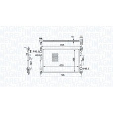 350213163100 MAGNETI MARELLI Радіатор охолодження двигуна