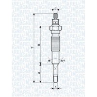 062900077304 MAGNETI MARELLI Свічка розжарювання