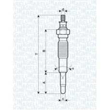 062900077304 MAGNETI MARELLI Свічка розжарювання