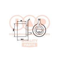 127-20060G IAP QUALITY PARTS Натяжний ролик ремінь ГРМ