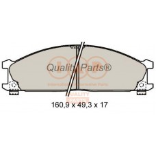 704-13041 IAP QUALITY PARTS КомплеК т гальмівних колодок, дискове гальмо