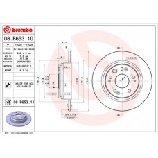 08.B653.11 BREMBO Гальмівний диск