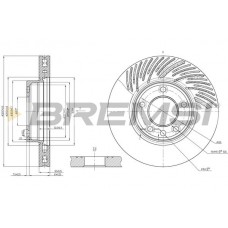CD7591VRD BREMSI Гальмівний диск