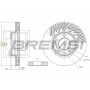 CD7591VRD BREMSI Гальмівний диск