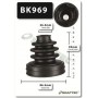 BK969 SHAFTEC Комплект пыльника, Привідний вал