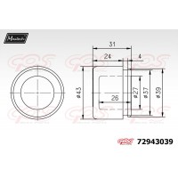 72943039 MAXTECH Поршень корпус скоби гальма