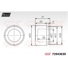 72943039 MAXTECH Поршень корпус скоби гальма
