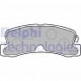 LP834 DELPHI Комплект гальмівних колодок дисковий гальм