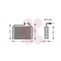 8100V047 VAN WEZEL Випарник кондиціонера