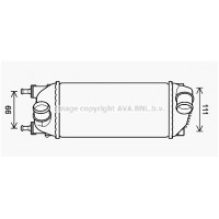 Интеркулер AVA QUALITY COOLING FT4459