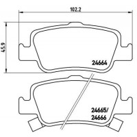 P 83 080X BREMBO Комплект гальмівних колодок дисковий гальм