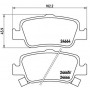 P 83 080X BREMBO Комплект гальмівних колодок дисковий гальм