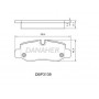 DBP3139 DANAHER Комплект гальмівних колодок дисковий гальм