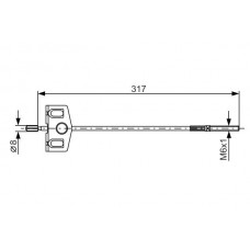1 987 482 342 BOSCH Тросик, cтояночный тормоз