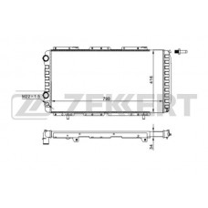 MK-1047 ZEKKERT Радіатор охолодження двигуна