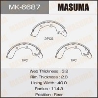 MK-6687 MASUMA Комплект гальмівних колодок