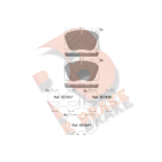 RB2282 R BRAKE КомплеК т гальмівних колодок, дискове гальмо