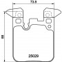 8DB 355 021-611 HELLA PAGID Комплект гальмівних колодок дисковий гальм