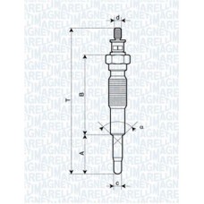 062900094304 MAGNETI MARELLI Свічка розжарювання