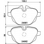 8DB355013921 HELLA ASAM BMW Тормозные колодки задн.5 F10 ,X3 F25,X4 F26 10-